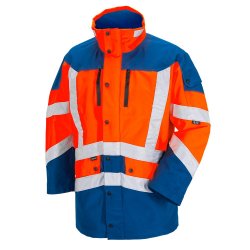 Haix GORE-TEX HiVis Jacke CAVAZZO EBX Warnorange/royal