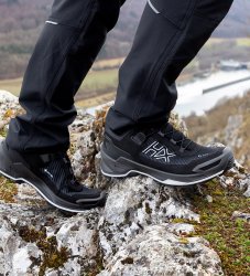 Haix BLACK EAGLE EVO Adventure GTX Ws low/black-silver