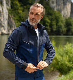 Haix Flextreme Zip Hoodie/navy-blue